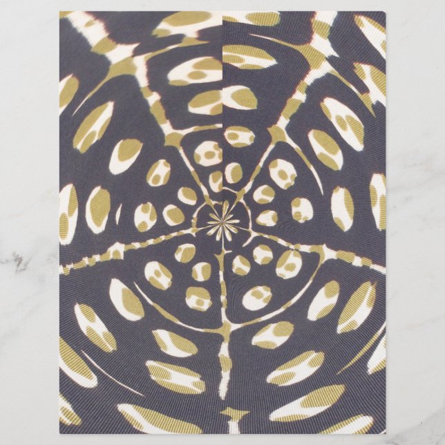 Olive Green Polka Dot Radial Pattern Art Print (Front)