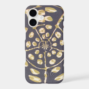 Olive Green Polka Dot Radial Pattern Art Print