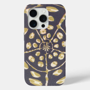 Olive Green Polka Dot Radial Pattern Art Print iPhone 15 Pro Case