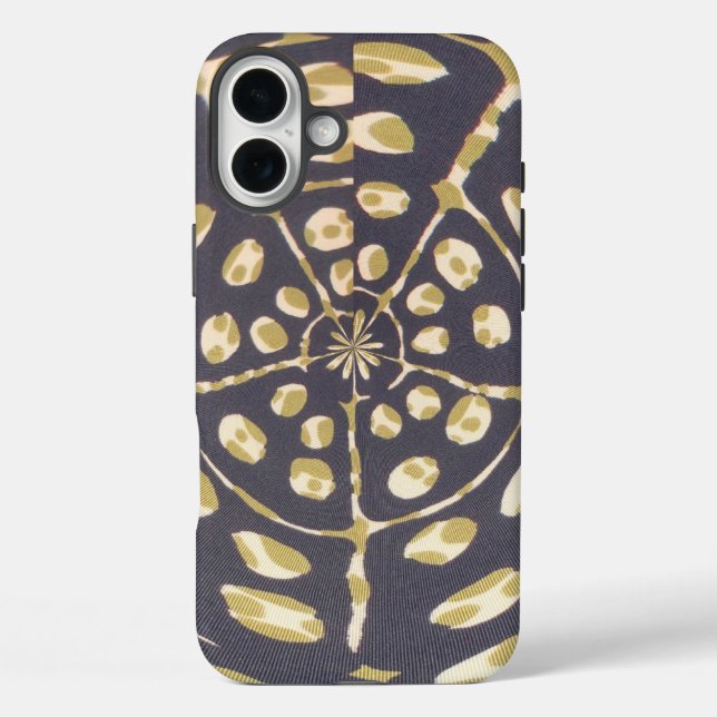 Olive Green Polka Dot Radial Pattern Art Print Case-Mate iPhone Case (Back)