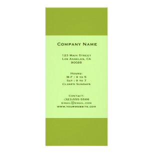 olive green rack card