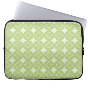 Olive green shippo pattern laptop sleeve