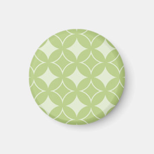 Olive green shippo pattern magnet