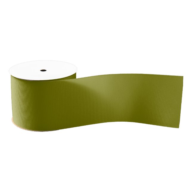 Olive Green Solid Colour  Grosgrain Ribbon (Spool)
