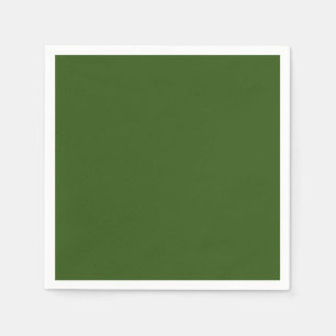 Olive green solid colour napkin