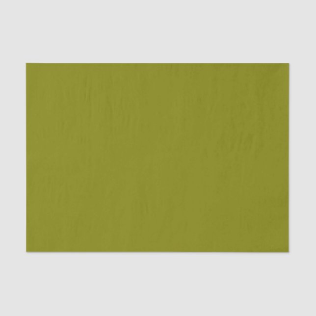 Olive Green Solid Colour Tissue Paper (Front)