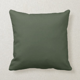 Olive Green Solid-Coloured  Cushion