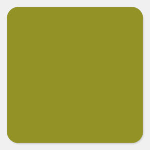 Olive Green Square Sticker