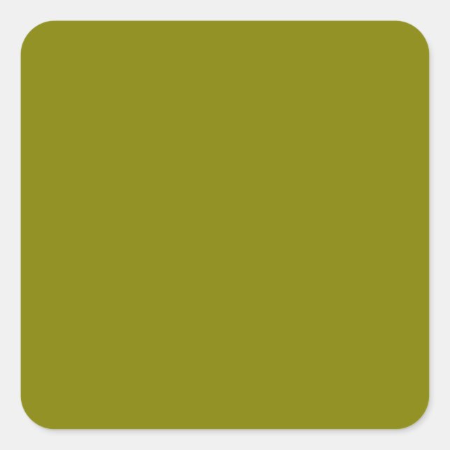 Olive Green Square Sticker (Front)