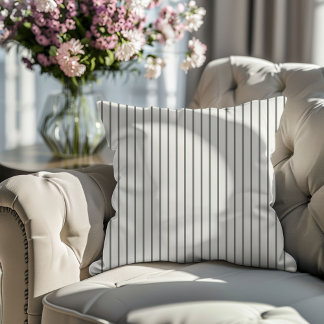 Olive Green Stripe Cushion