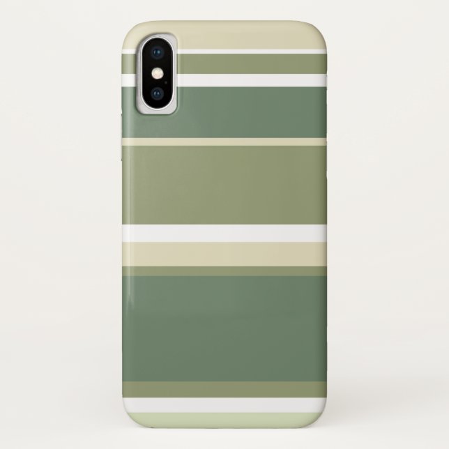 Olive green stripes Case-Mate iPhone case (Back)
