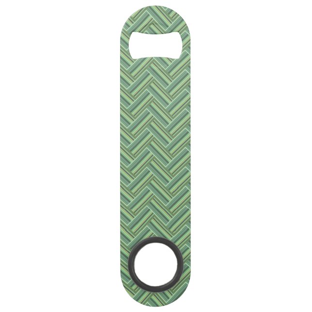 Olive green stripes double weave (Front)