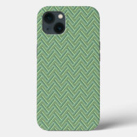 Olive green stripes double weave Case-Mate iPhone