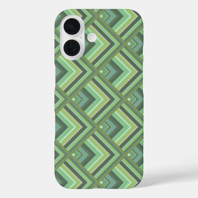 Olive green stripes scale pattern Case-Mate iPhone case (Back)
