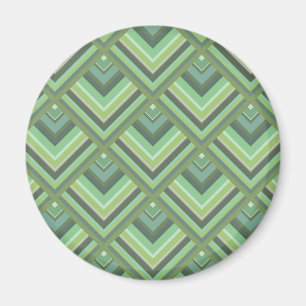 Olive green stripes scale pattern magnet