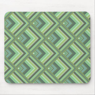 Olive green stripes scale pattern mouse mat