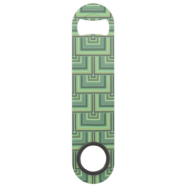 Olive green stripes square scales pattern (Front)