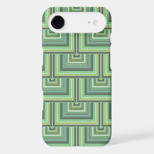 Olive green stripes square scales pattern