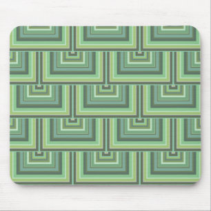 Olive green stripes square scales pattern mouse mat