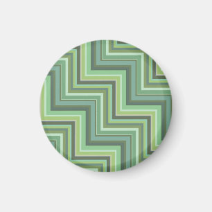 Olive green stripes stairs pattern magnet