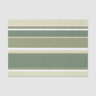 Olive green stripes tissue paper