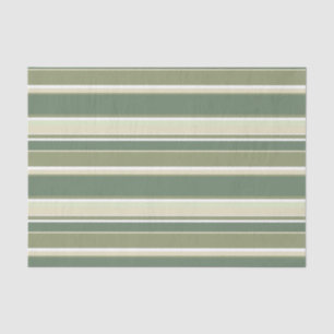 Olive green stripes tissue paper
