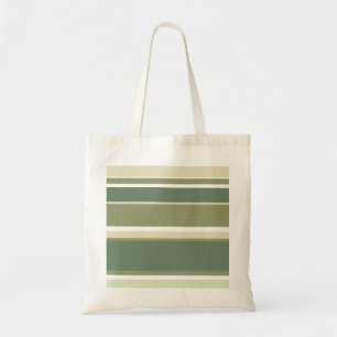 Olive green stripes tote bag