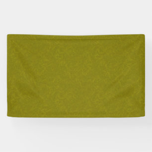 Olive green surface with subtle swirling pattern banner