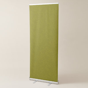 Olive green surface with subtle swirling pattern retractable banner
