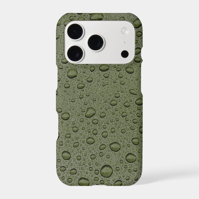Olive green water droplets (Back)