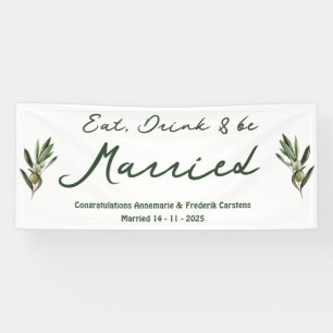 Olive Green Wedding Banner
