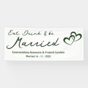 Olive Green Wedding  Banner