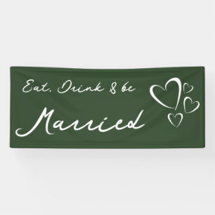 Olive Green Wedding  Banner