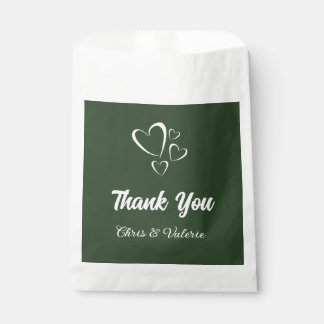 Olive Green Wedding Favour Bags