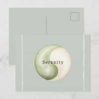 Olive Green Yin Yang Meditation Personalized 