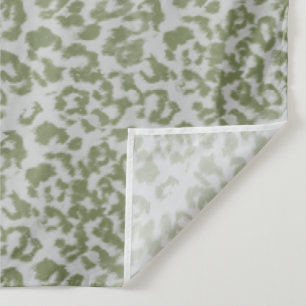 Olive grey spotted leopard tapestry