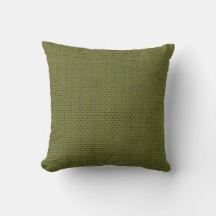Olive Grid Cushion