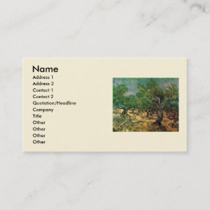Olive Grove by Vincent van Gogh Business Card
