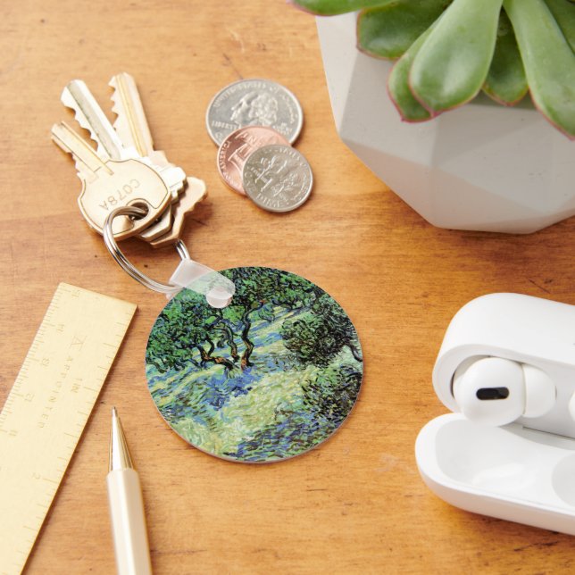 Olive Grove by Vincent van Gogh Key Ring (Desk)