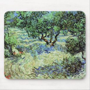 Olive Grove by Vincent van Gogh Mouse Mat