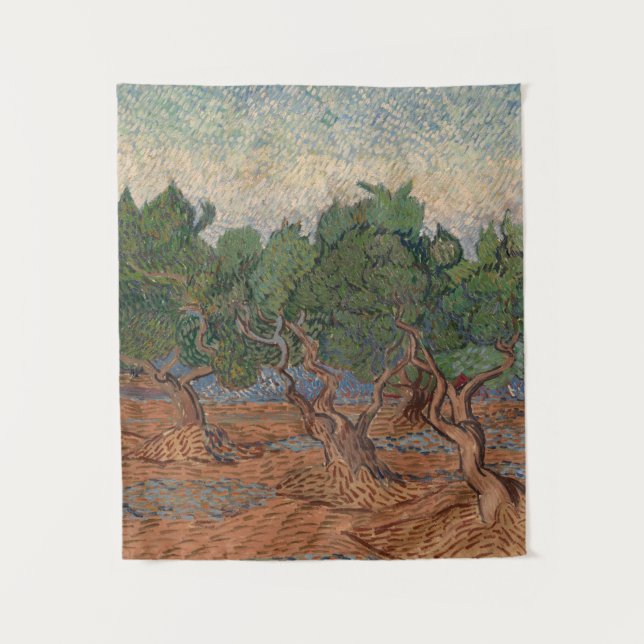 Olive Grove by Vincent van Gogh Tapestry (Front)