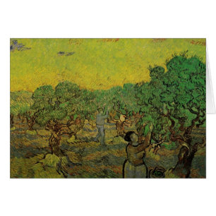 Olive Grove with Picking Figures, Vincent van Gogh