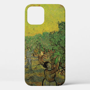 Olive Grove with Picking Figures, Vincent van Gogh iPhone 12 Case