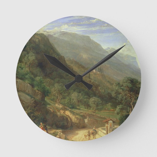 Olive Groves at Varenna, Lake Como, Italy, 1861 (o Round Clock (Front)