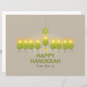 Olive Hanukkah Menorah