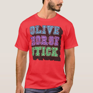 Olive Horse Stick T-Shirt