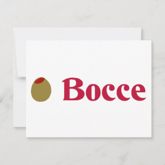 Olive (I Love) Bocce