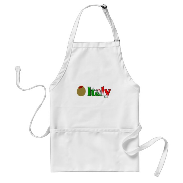 Olive (I Love) Italy Standard Apron (Front)