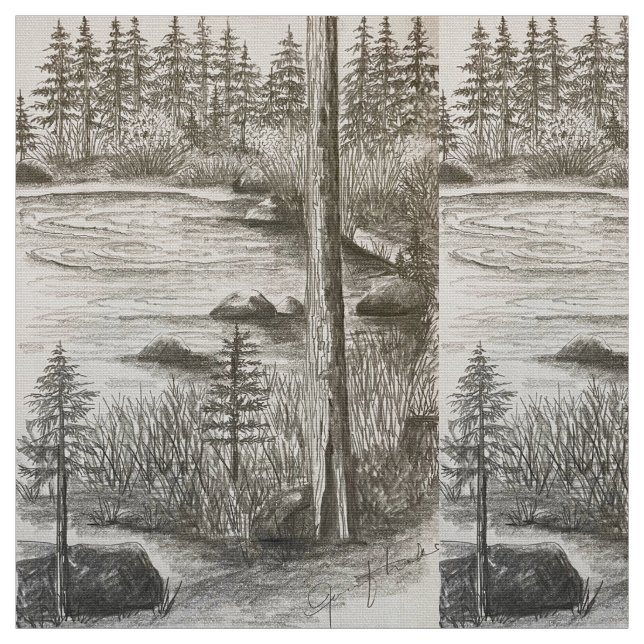 Olive Lake Fabric (Swatch)