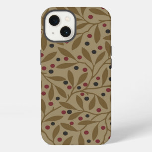 Olive Leaf Berry Earthy Willow Branch iPhone 13 Case